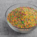 A bowl of colorful Nerds candy.