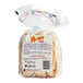 A plastic bag of Martin's Famous Sliced Hoagie Rolls with a label.