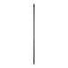 A black metal pole with threads on one end.