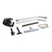 A ProTeam GoFit 3 cordless backpack vacuum with various accessories including a telescoping wand.