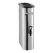 A silver and black Fetco 3.5 gallon iced tea dispenser with a black handle.