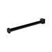A black metal object on a white background.