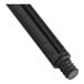 A black metal tube with a round cap.