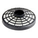 A black circular ProTeam Twist-On HEPA filter with a white rim.