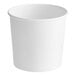 A white paper food cup with a white background.