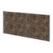 A rectangular brown surface with white border.