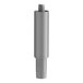 A silver metal leg with a screw on the end.