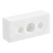 A white terminal block with holes for a Cooking Performance Group range.