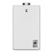 A white rectangular Eccotemp Liquid Propane tankless water heater with a square logo.