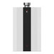A white rectangular tankless water heater with a black border.