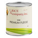 A white #10 can of I. Rice Premium Hot Fudge Dessert/Sundae Topping with a label.