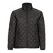 A black Tingley Workreation quilted insulated jacket with a zipper.