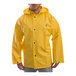 A person wearing a yellow Tingley DuraScrim industrial jacket.