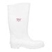 A white Tingley Pilot G2 knee boot with a red logo on the toe.