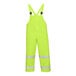 A pair of bright yellow Tingley overalls with reflective stripes.