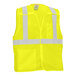 A yellow Tingley Job Sight safety vest with reflective stripes.