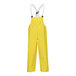 A pair of yellow Tingley Webdri overalls with suspenders.