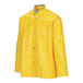 A yellow Tingley industrial rain jacket with buttons.