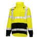 A yellow and black Tingley Icon LTE safety jacket with reflective stripes.