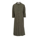 A Tingley olive drab Magnaprene full-length raincoat with hood and pockets.