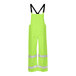 Tingley Vision Class E Hi-Vis Lime Overalls with reflective stripes on the legs.