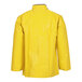 A yellow Tingley Magnaprene nylon jacket with a zipper on a white background.