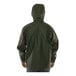 A man wearing a green Tingley Weather-Tuff rain jacket.