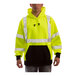 A man wearing a Tingley hi-vis yellow pullover sweatshirt.