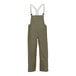 A pair of olive drab Tingley Magnaprene overalls with suspenders.