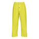 Yellow Tingley Eagle rain pants with a zipper.