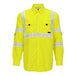 A yellow Tingley long sleeve safety shirt with reflective stripes.