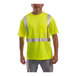 A man wearing a Tingley hi-vis yellow short sleeve safety shirt.