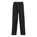 Tingley StormFlex black rain pants with a side zipper and pockets.