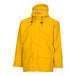 A yellow Tingley Weather-Tuff rain jacket with a hood.