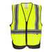 A Tingley Hi-Vis safety vest in yellow with grey reflective stripes.