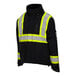 A black Tingley Cold Gear insulated jacket with yellow and reflective accents.