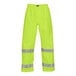 Tingley Vision Class E Hi-Vis Lime pants with reflective stripes.