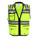A yellow Tingley safety vest with reflective stripes.