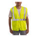 A man wearing a Tingley lime yellow safety vest.