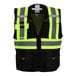 A black and yellow Tingley safety vest with reflective tape and stripes.