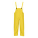 Yellow Tingley industrial work rain overalls with straps.