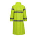 A Tingley Comfort-Brite yellow rain coat with reflective stripes.