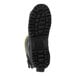 A close-up of the black Tingley steel toe boot with a yellow sole.