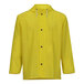 A yellow Tingley rain jacket with hood and cuffs.