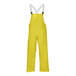 A pair of yellow Tingley overalls with straps.