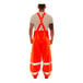 Tingley Eclipse Class E Hi-Vis orange overalls with reflective stripes.