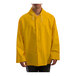 A man wearing a yellow Tingley industrial work rain jacket.