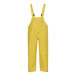 Yellow Tingley overalls with suspenders.