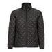 A Tingley black quilted insulated work jacket with a zipper.