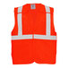 A Tingley hi-vis orange safety vest with white reflective stripes.